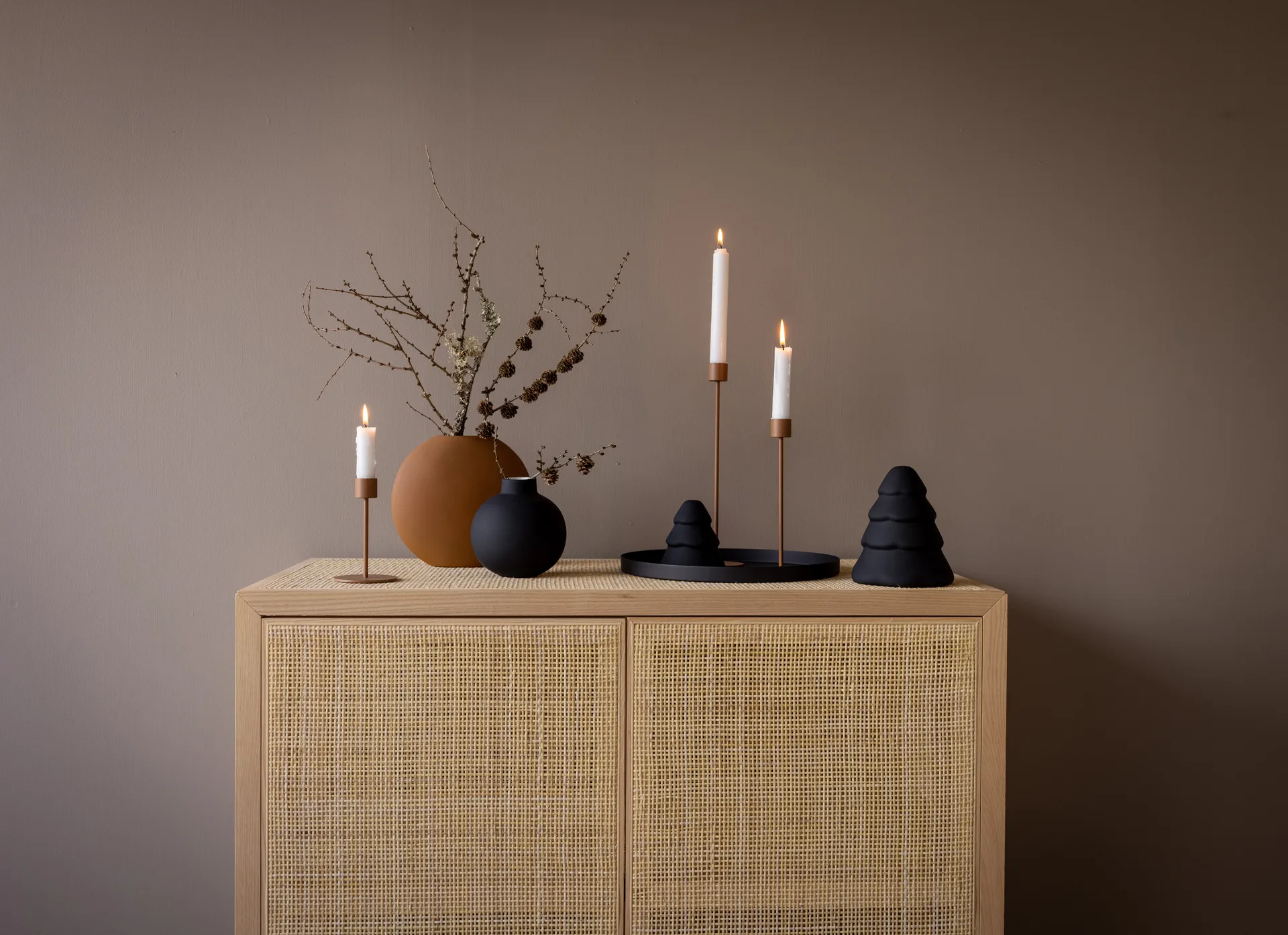 Cooee キャンドルスティック 13 cm, Coconut Cooee Design | クーイーデザイン