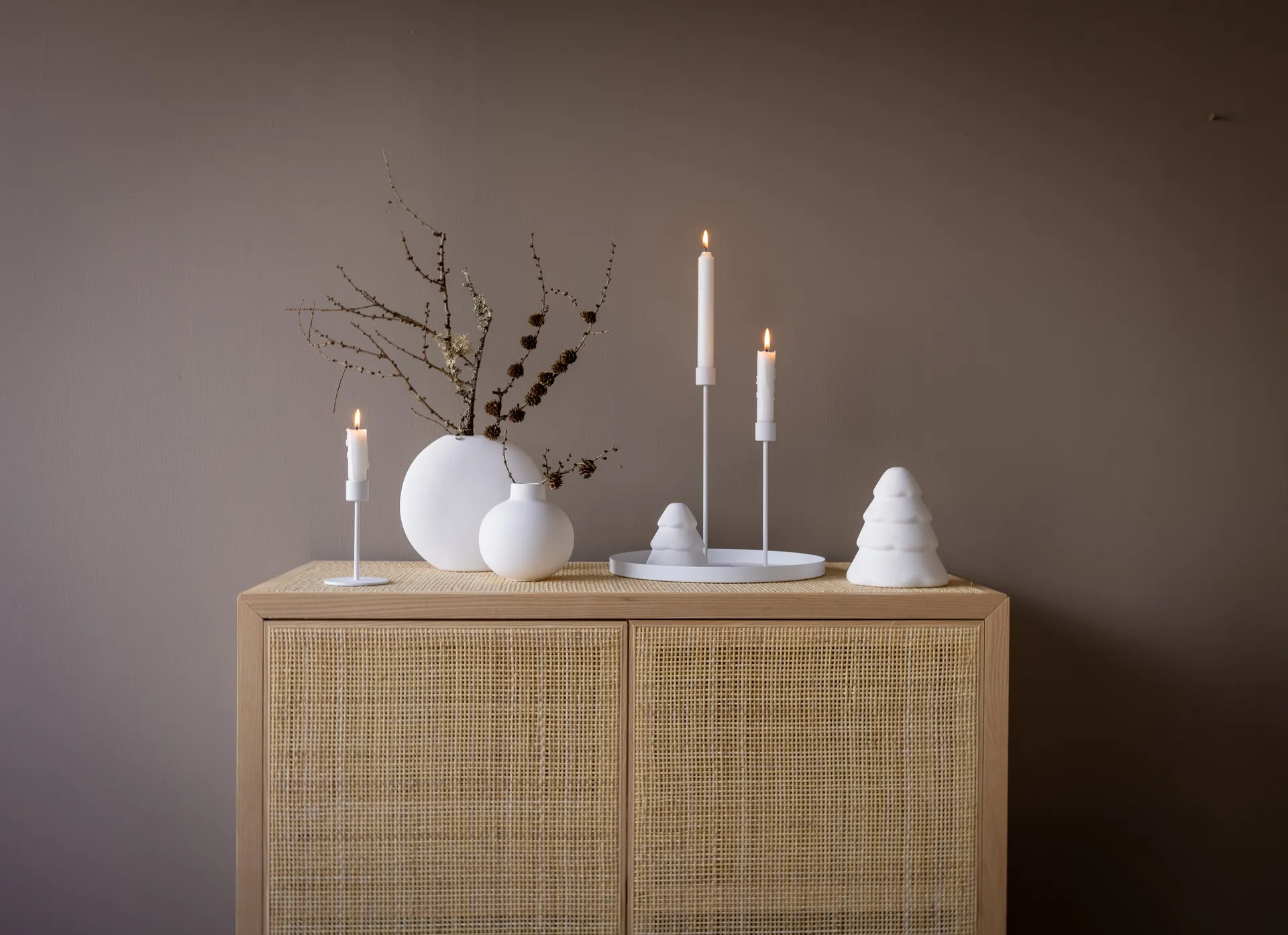 Cooee キャンドルスティック 13 cm, White Cooee Design | クーイーデザイン