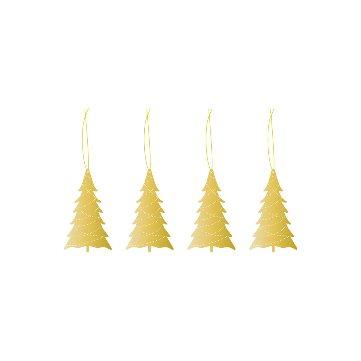 Cooee オーナメント brass 4パック, Tree Cooee Design | クーイーデザイン