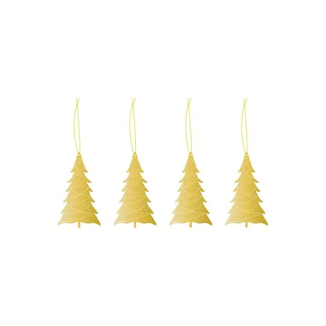 Cooee オーナメント brass 4パック - Tree - Cooee Design | クーイーデザイン
