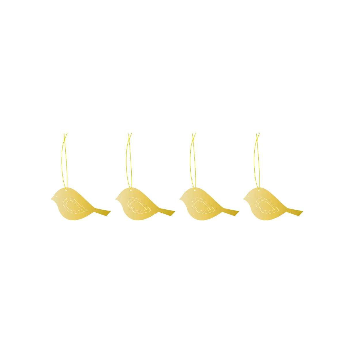 Cooee オーナメント brass 4パック, Winter bird Cooee Design | クーイーデザイン