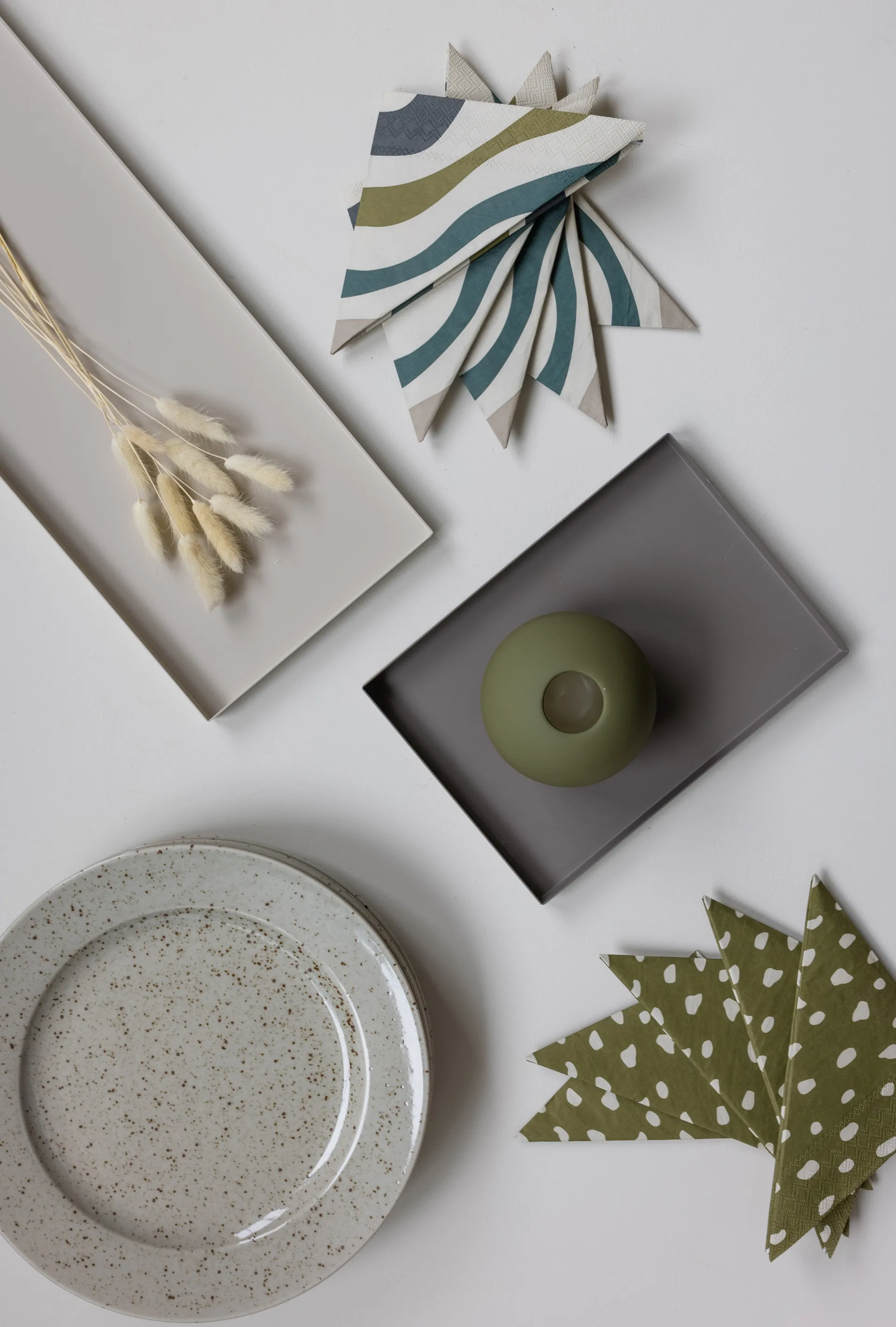 Dots ナプキンs 33x33 cm 20パック, Olive Cooee Design | クーイーデザイン