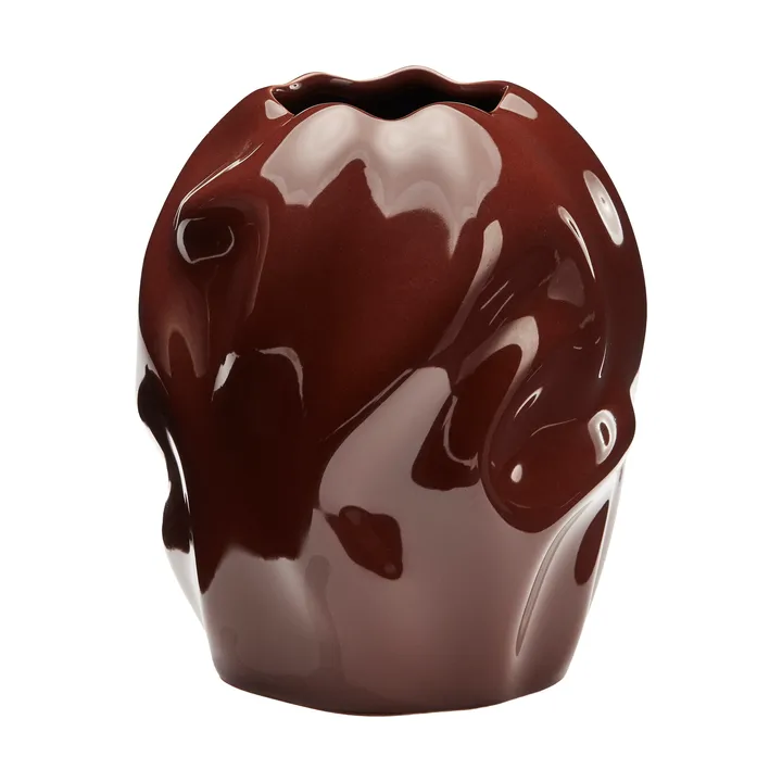 Drift desert 花瓶 16 cm - Maroon - Cooee Design | クーイーデザイン