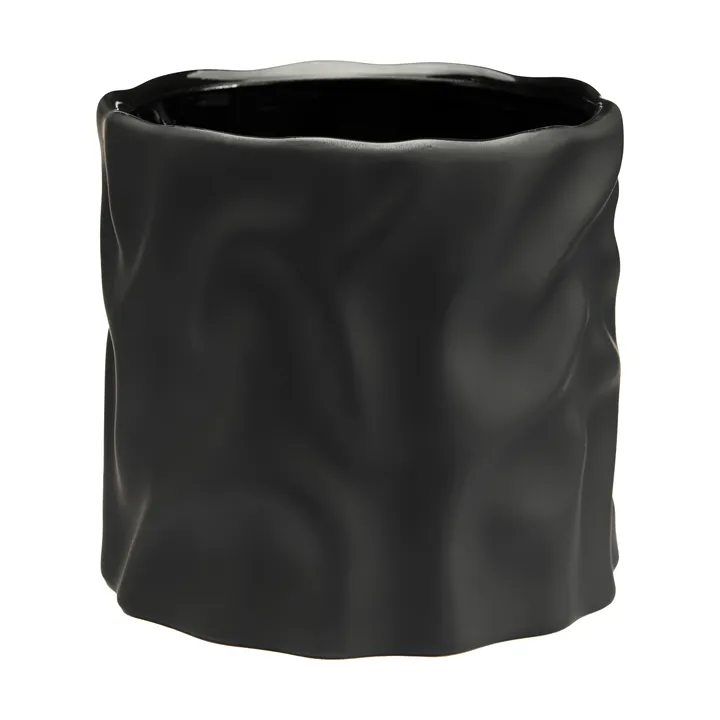 Drift desert 鉢カバー - Black, medium Ø17.5 cm - Cooee Design | クーイーデザイン