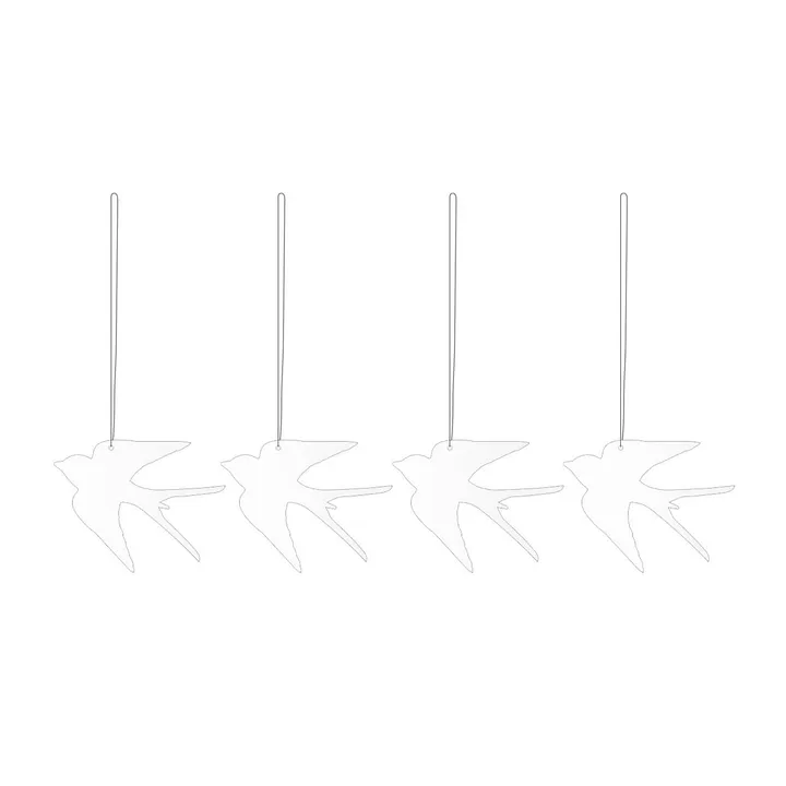 Easter Deco バード イースターデコレーション 4パック - White - Cooee Design | クーイーデザイン