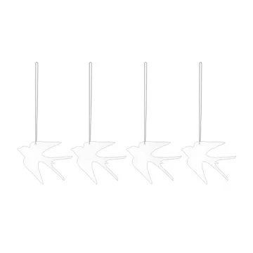 Easter Deco bird イースターデコレーション 4パック - White - Cooee Design | クーイーデザイン