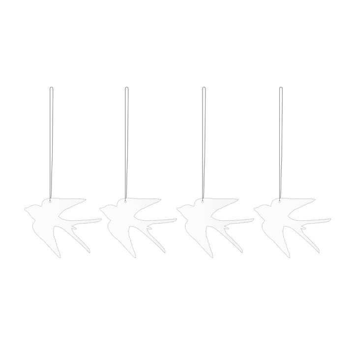 Easter Deco bird イースターデコレーション 4パック - White - Cooee Design | クーイーデザイン
