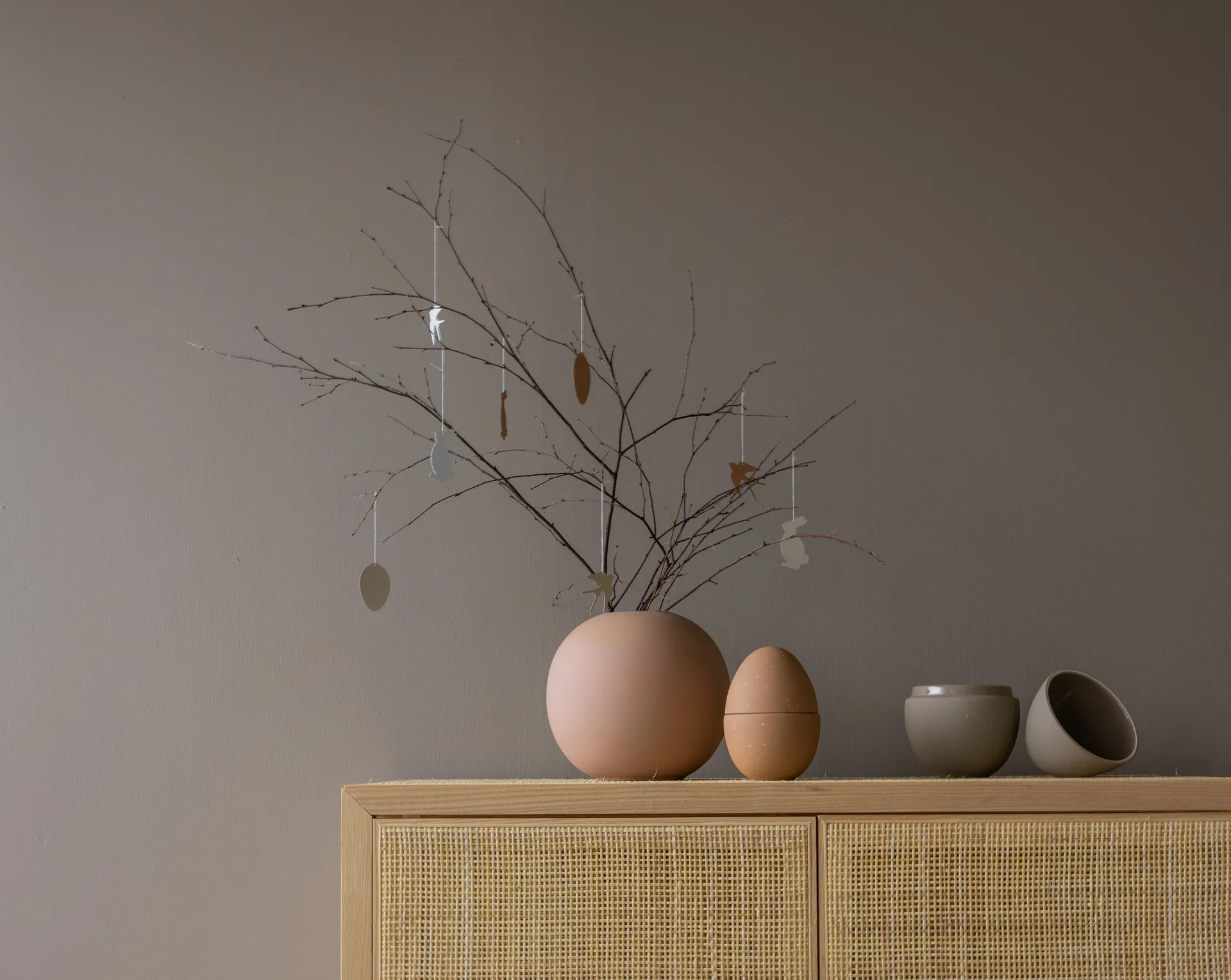 Easter Deco bird イースターデコレーション 4パック, White Cooee Design | クーイーデザイン