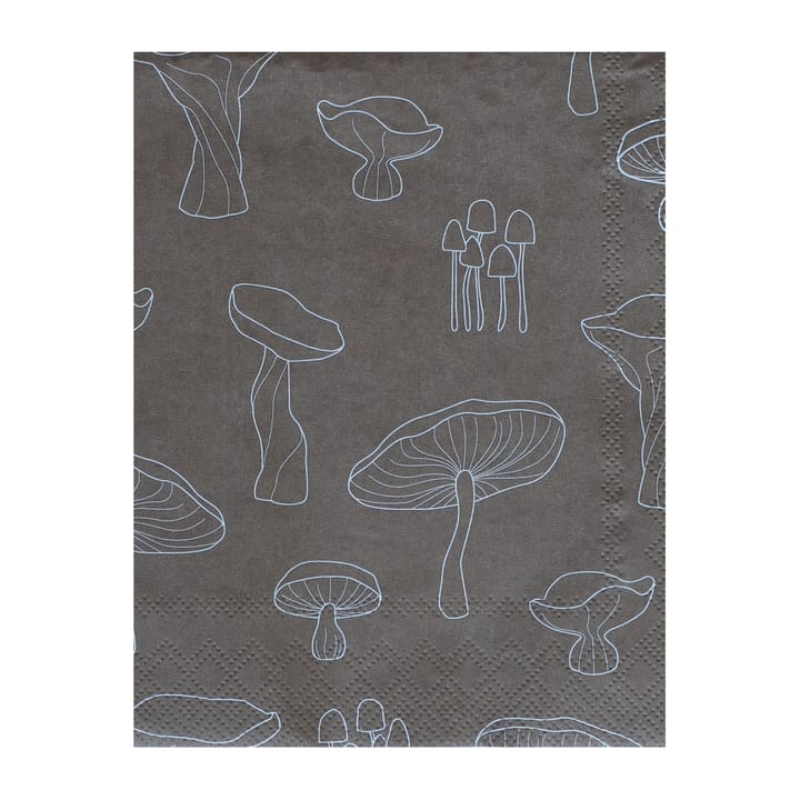 Fungi ナプキン 16x16 cm 20パック - Hazelnut-white - Cooee Design | クーイーデザイン