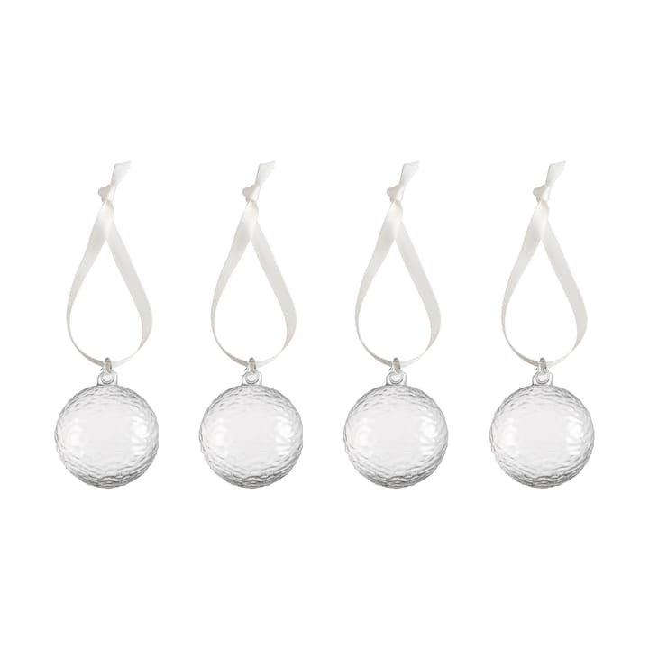Gry Marble クリスマスオーナメント Ø5 cm 4-pack, Clear Cooee Design | クーイーデザイン