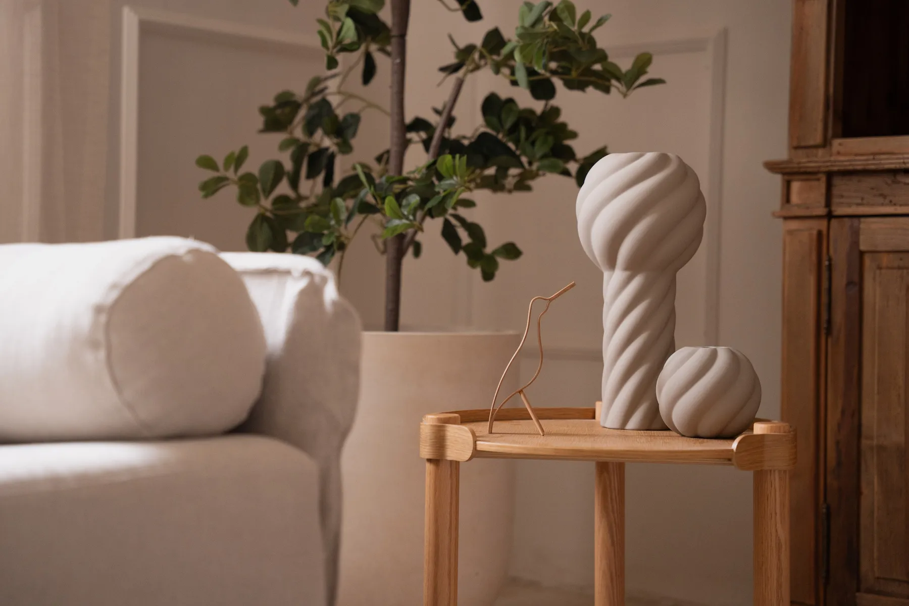 ウッディーバード high 18 cm, Oak Cooee Design | クーイーデザイン