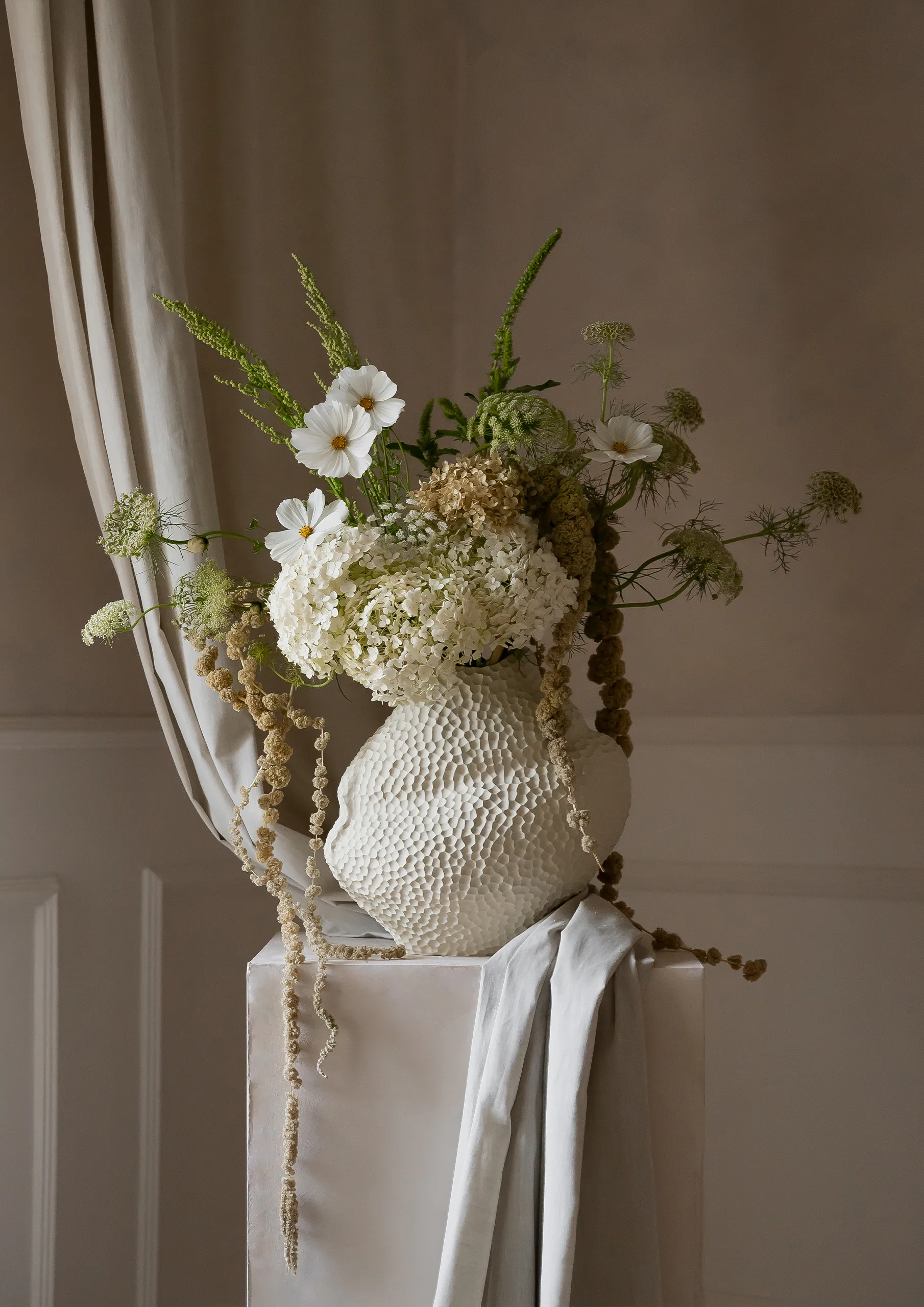 Isla ワイド花瓶 32 cm, Linen Cooee Design | クーイーデザイン