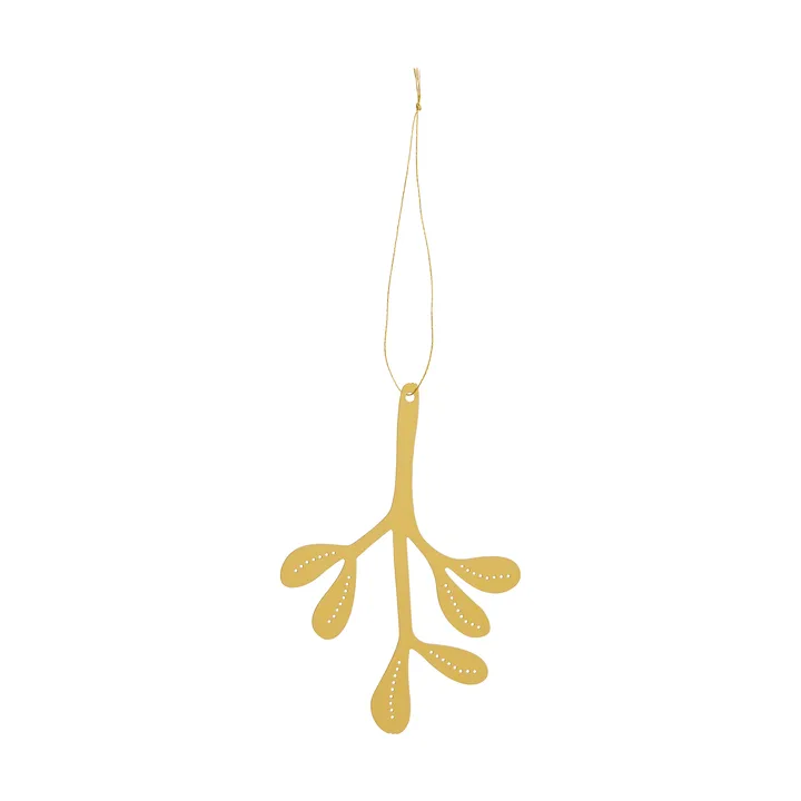 Mistletoe クリスマスオーナメント 2個セット - Brass, 12 cm - Cooee Design | クーイーデザイン
