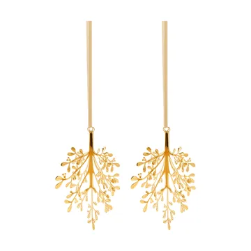 Mistletoe クリスマスオーナメント 2個セット - Brass 20 cm - Cooee Design | クーイーデザイン