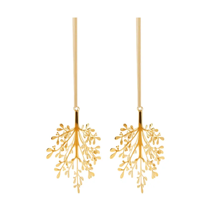Mistletoe クリスマスオーナメント 2個セット - Brass 20 cm - Cooee Design | クーイーデザイン
