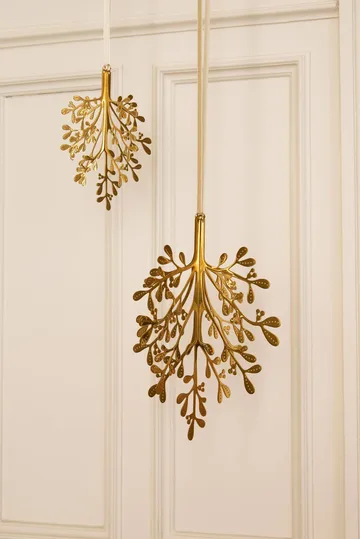 Mistletoe クリスマスオーナメント 2個セット - Brass, 29 cm - Cooee Design | クーイーデザイン