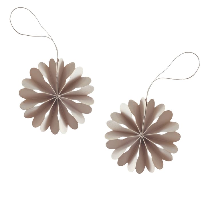 Paper Flowers クリスマスオーナメント - sand - Cooee Design | クーイーデザイン