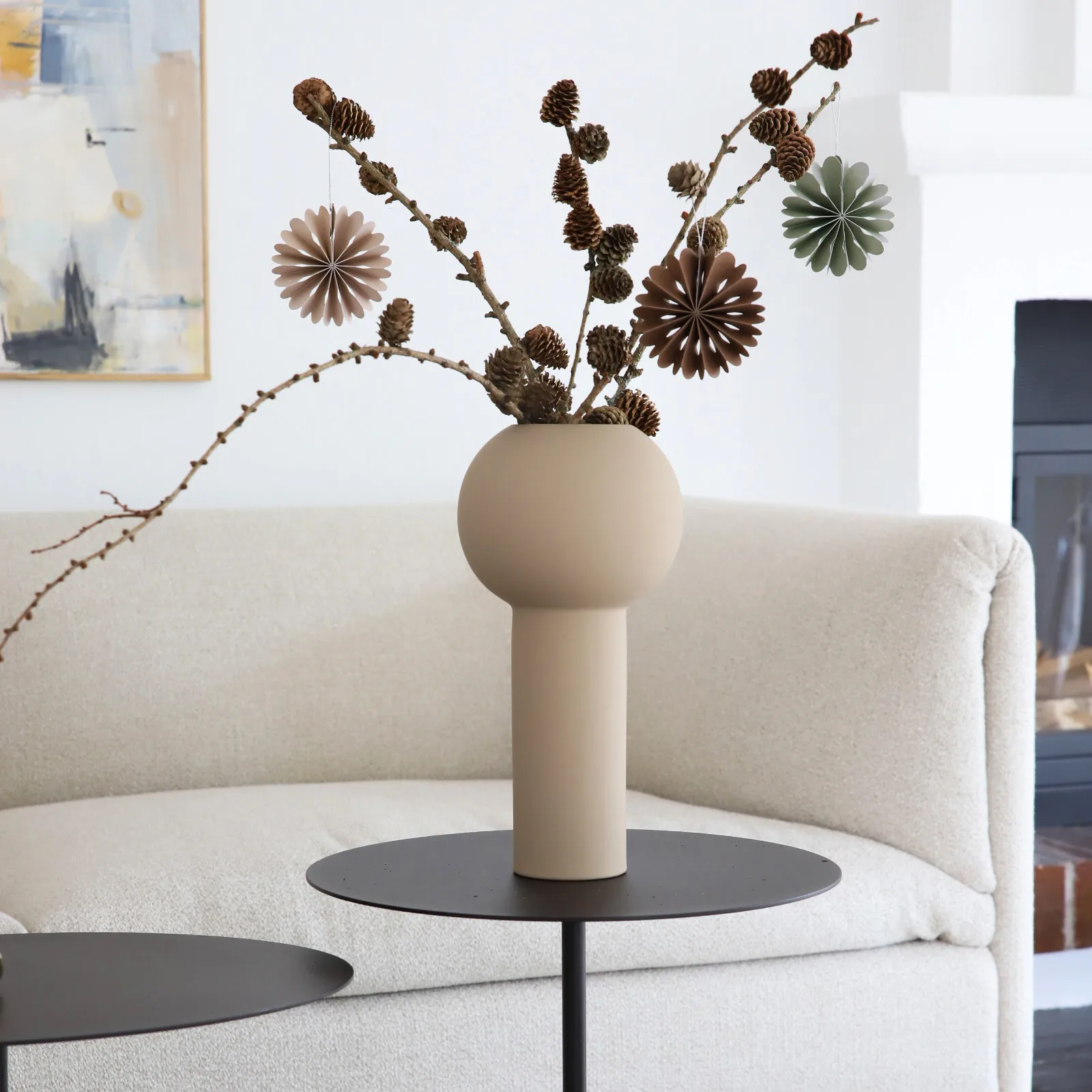 Paper Flowers クリスマスオーナメント, sand Cooee Design | クーイーデザイン