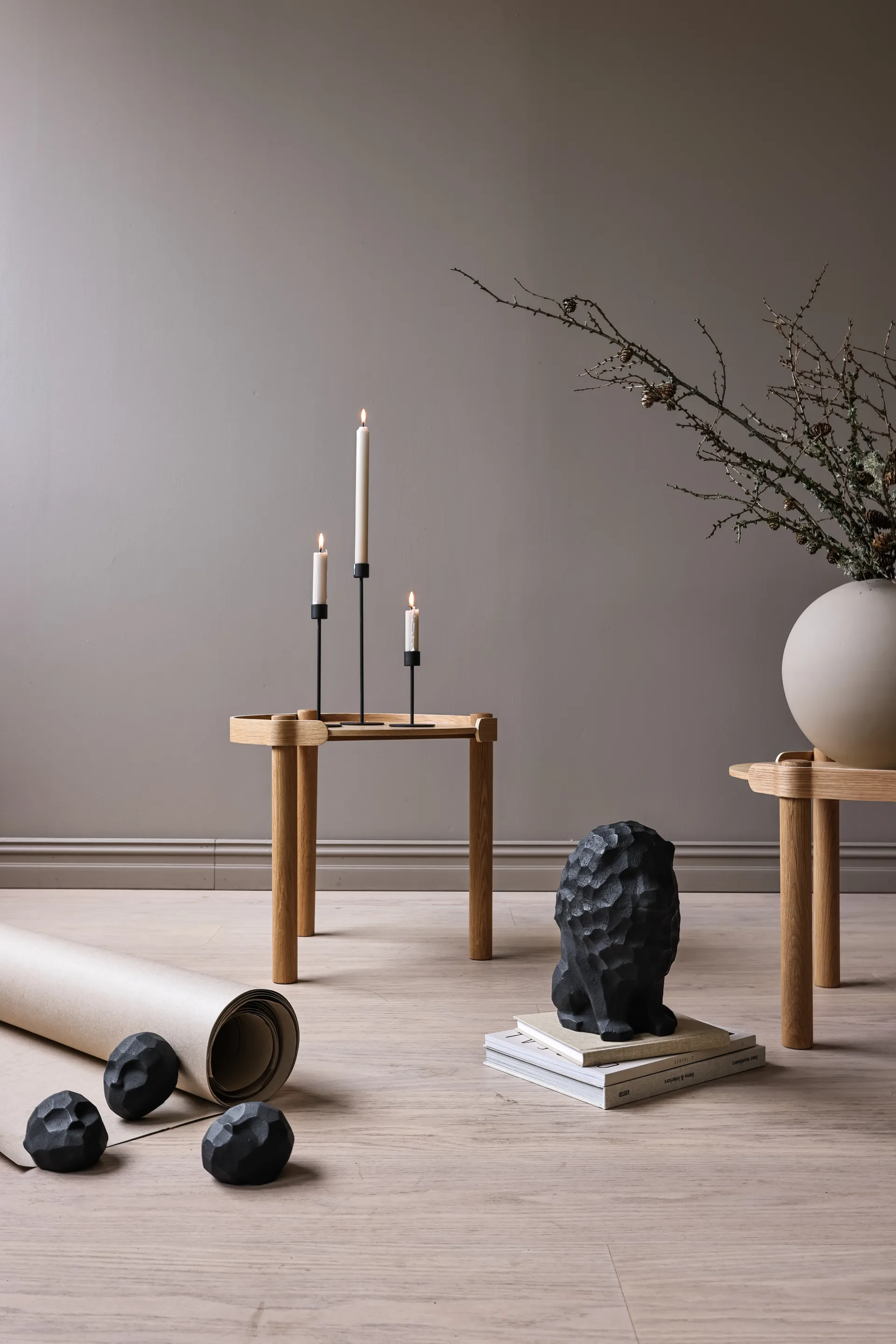 Pebble heads スカルプチャー 3パック, Coal Cooee Design | クーイーデザイン