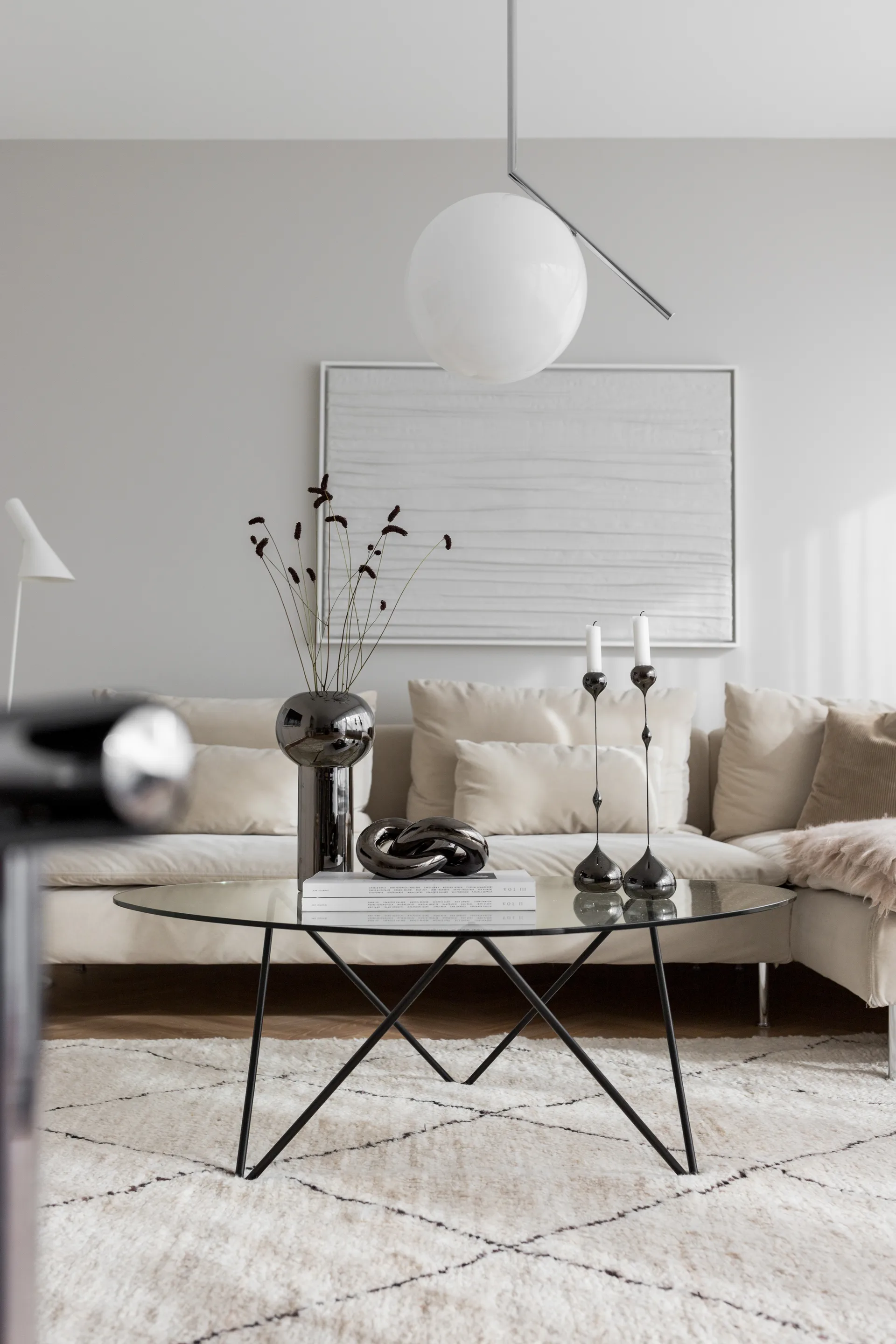 Pillar 花瓶 32 cm, Dark Silver Cooee Design | クーイーデザイン