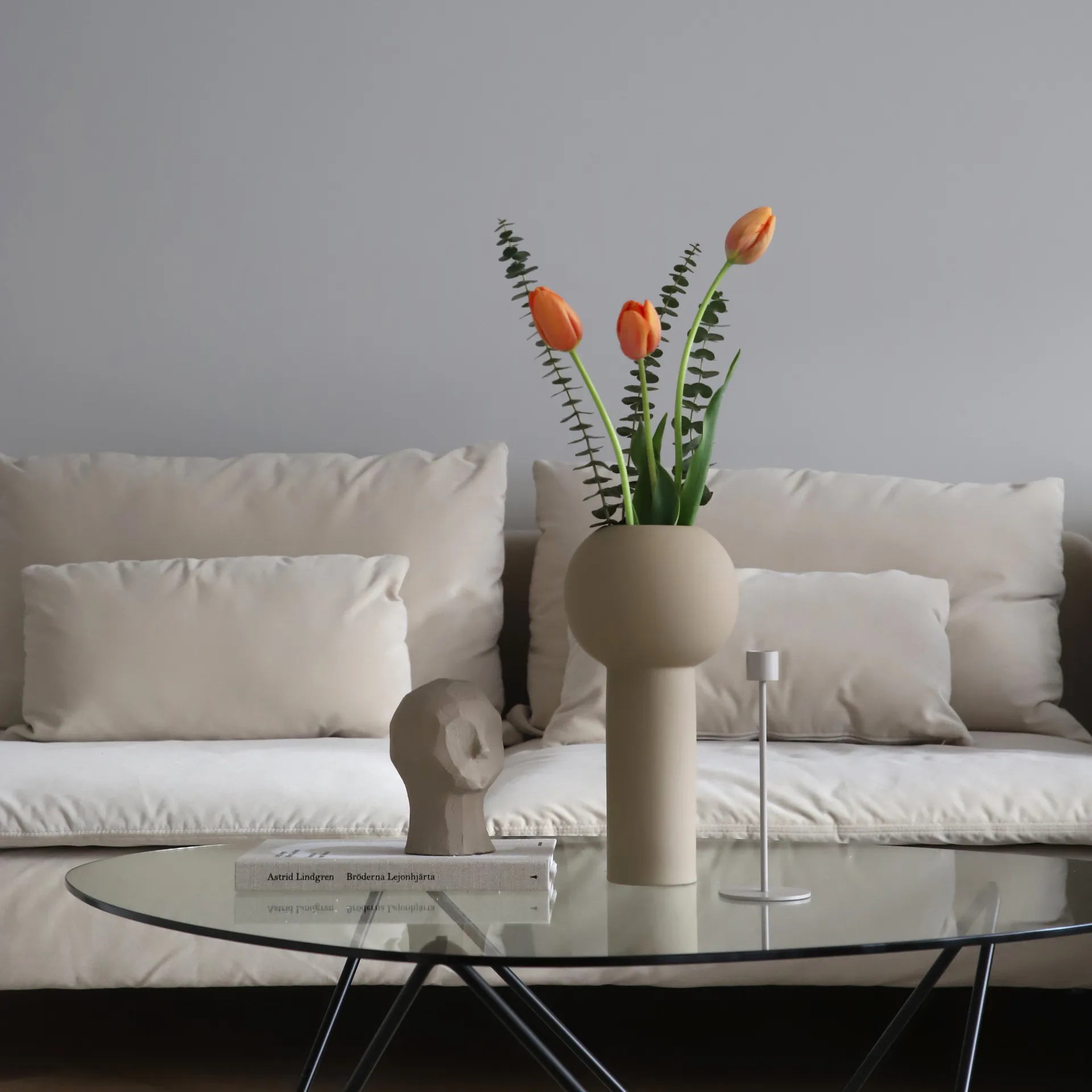 Pillar 花瓶 32 cm, Sand Cooee Design | クーイーデザイン