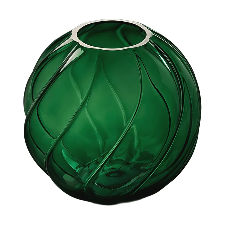 Twist ボール 花瓶 12 cm - Forest green - Cooee Design | クーイーデザイン