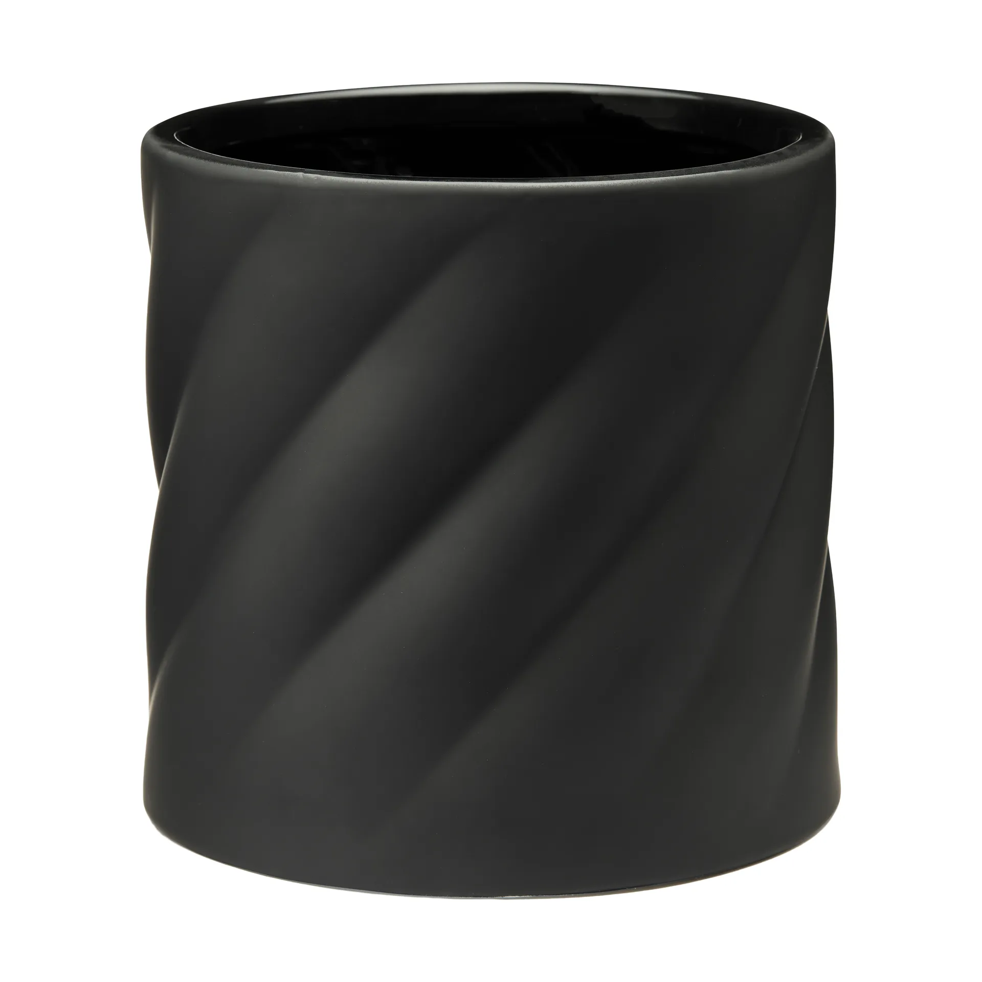 Twist 植木鉢, Black, medium Ø19 cm Cooee Design | クーイーデザイン