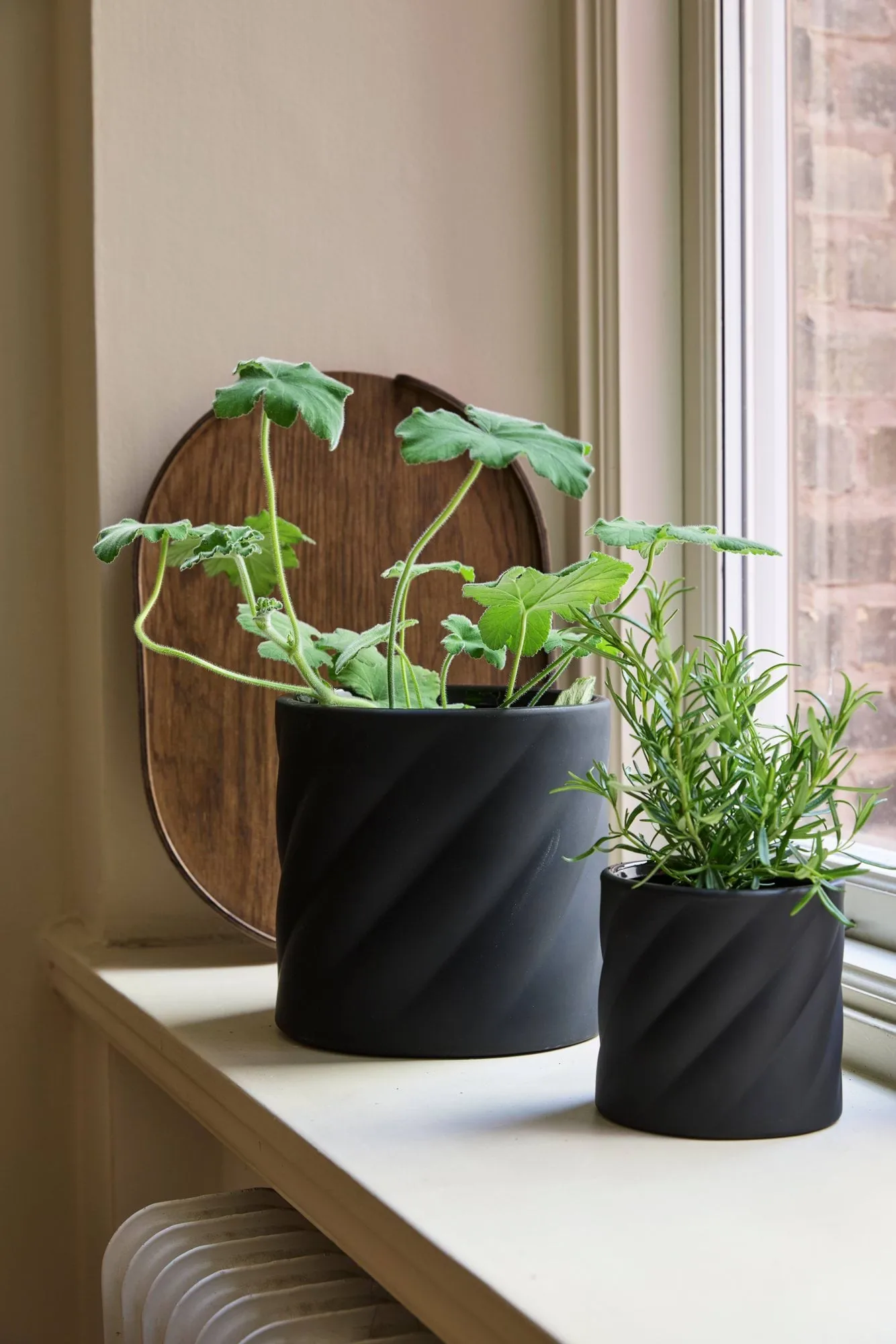Twist 植木鉢, Black, medium Ø19 cm Cooee Design | クーイーデザイン