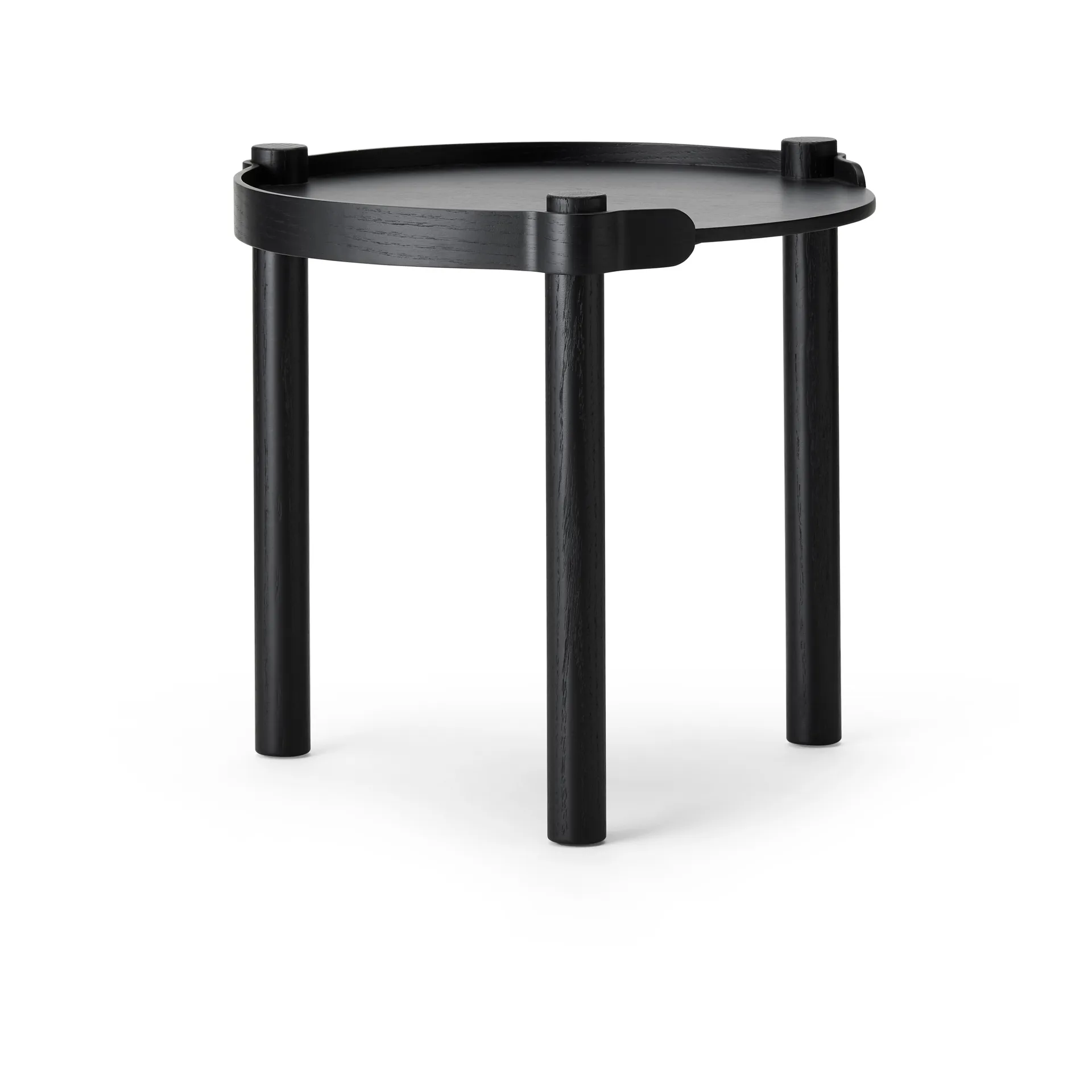 Woody テーブル Ø 45 cm, Black stained oak Cooee Design | クーイーデザイン