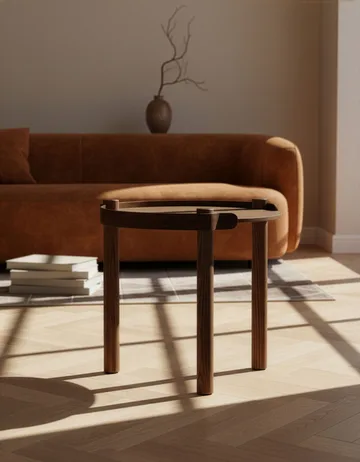 Woody テーブル Ø 45 cm - Dark stained oak - Cooee Design | クーイーデザイン