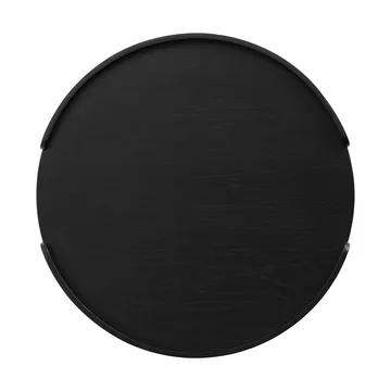 Woody トレイ - Black-stained oak, Ø35 cm - Cooee Design | クーイーデザイン