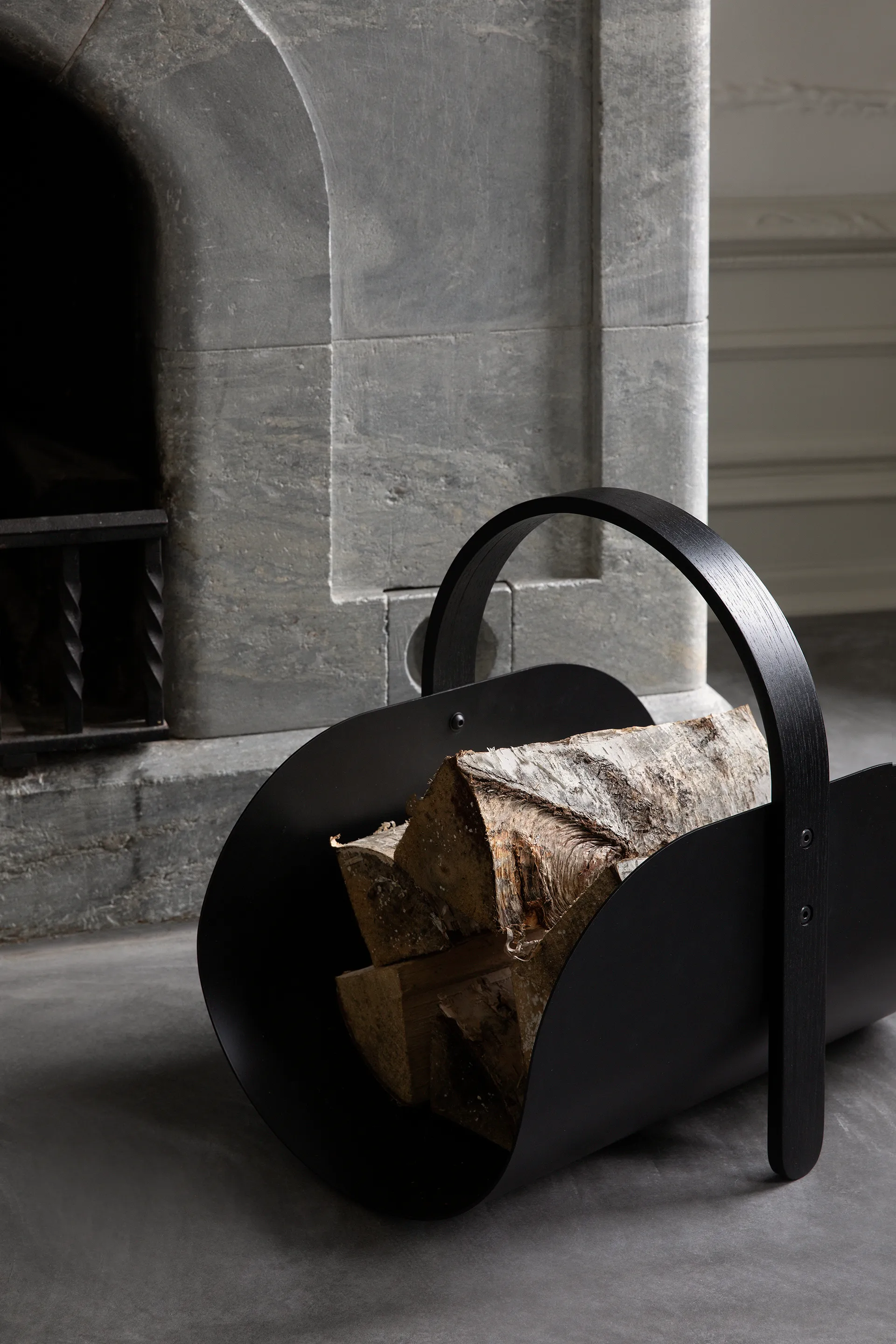 Woody ウッドバスケット, Black stained oak Cooee Design | クーイーデザイン