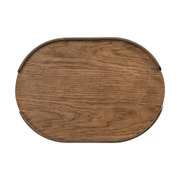 Woody トレイ - Dark stained oak, 28x40 cm - Cooee Design | クーイーデザイン