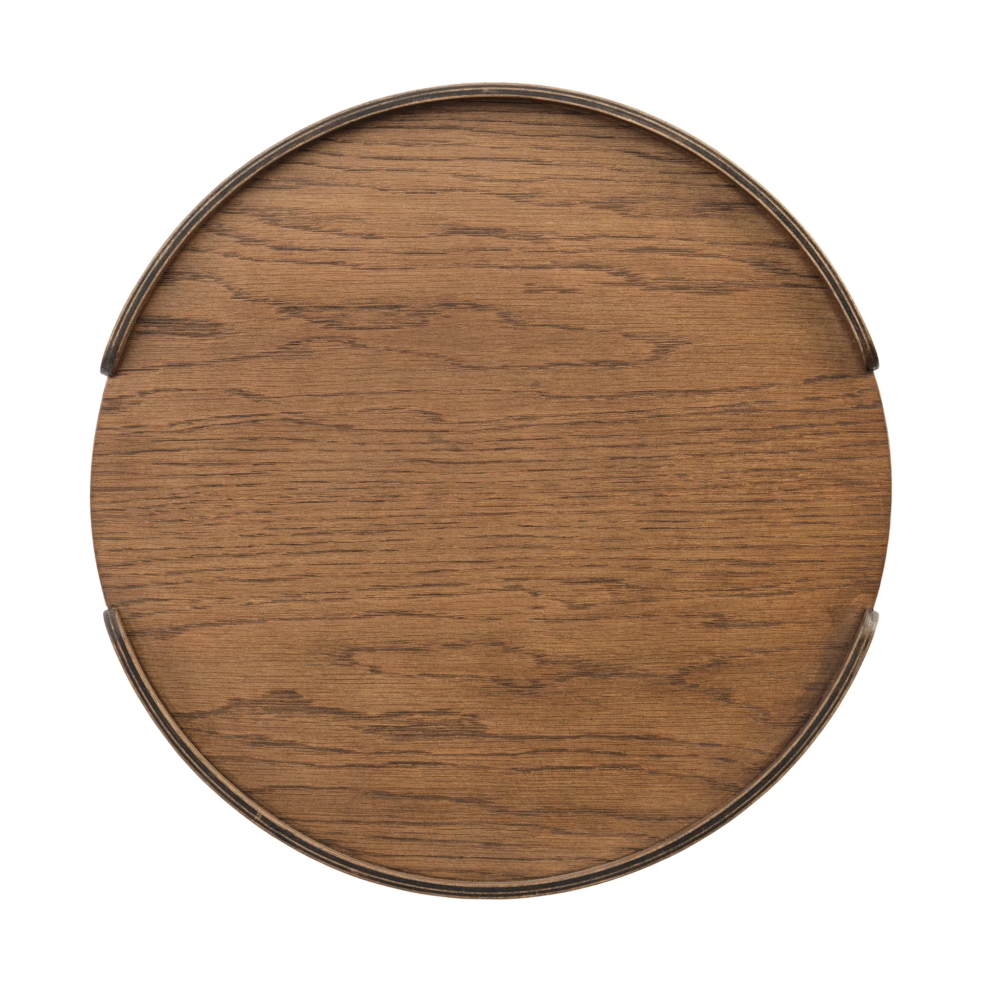 Woody トレイ, Dark stained oak, Ø35 cm Cooee Design | クーイーデザイン