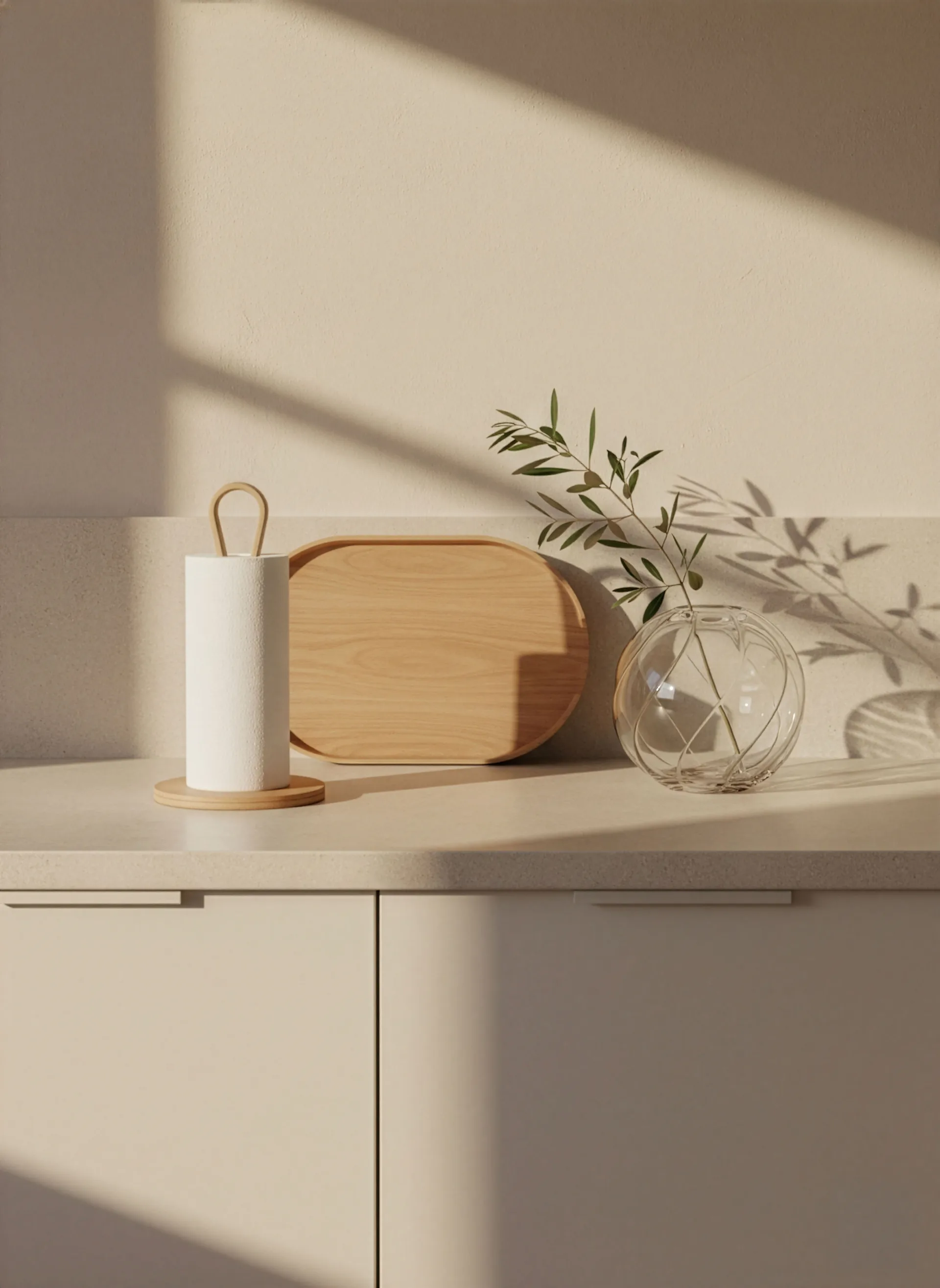 Woody ペーパータオルホルダー, Oak Cooee Design | クーイーデザイン
