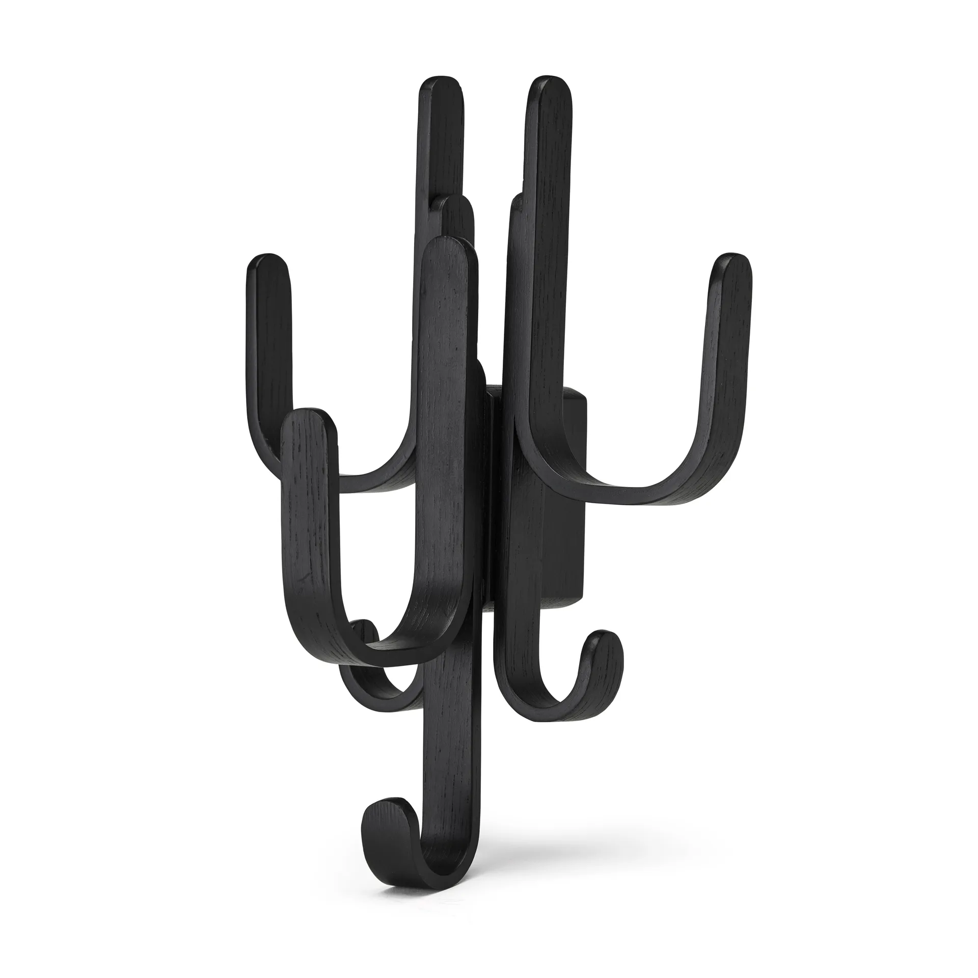 Woody フック Three, Black stained oak Cooee Design | クーイーデザイン