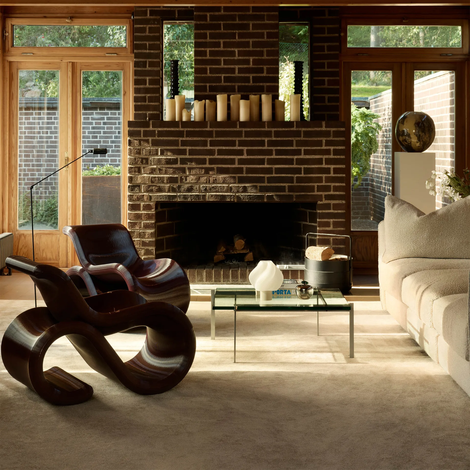 Éclair ラウンジチェア, Cherry Crème Atelier