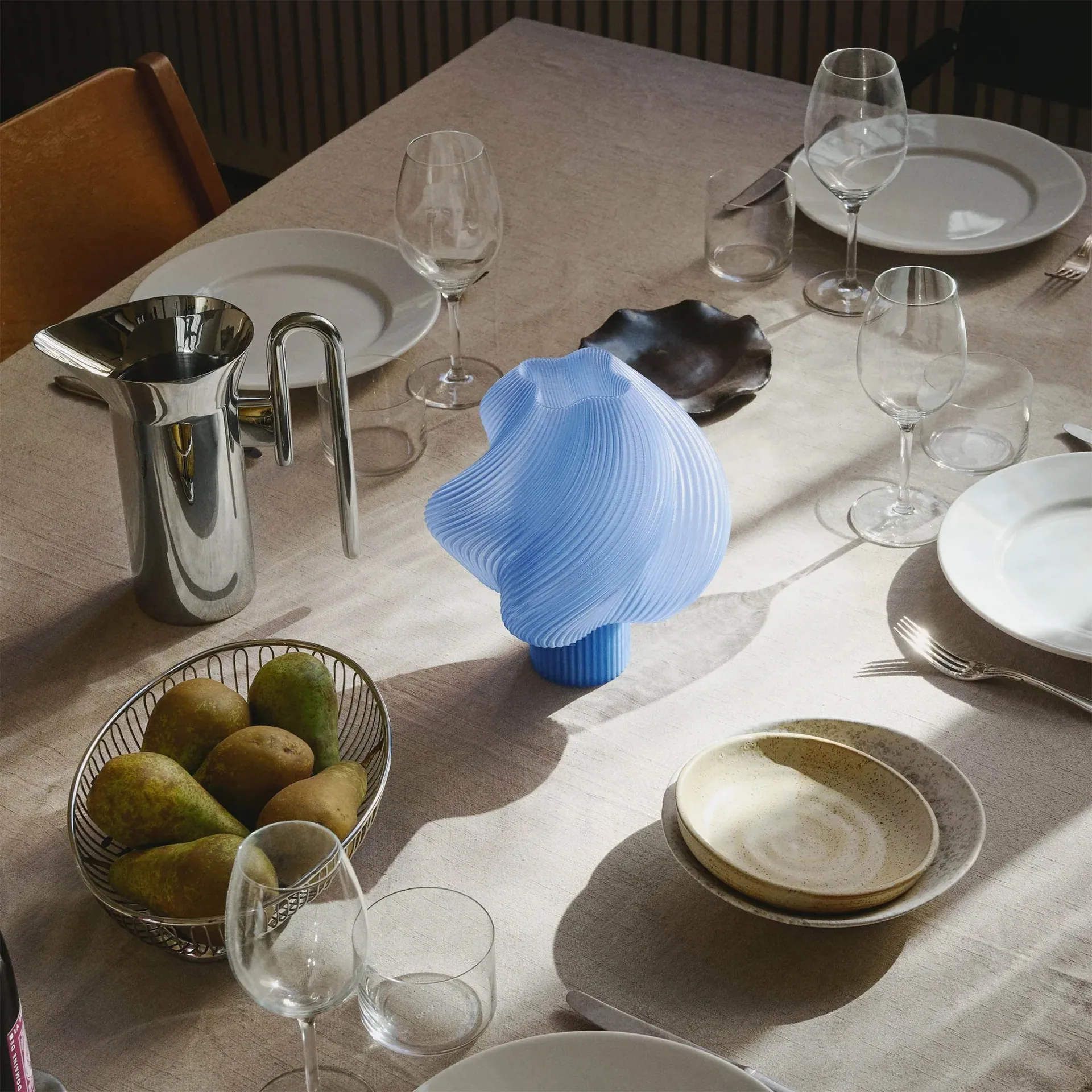 Soft Serve ポータブルテーブルランプ, Blueberry sorbet, 23 cm Crème Atelier