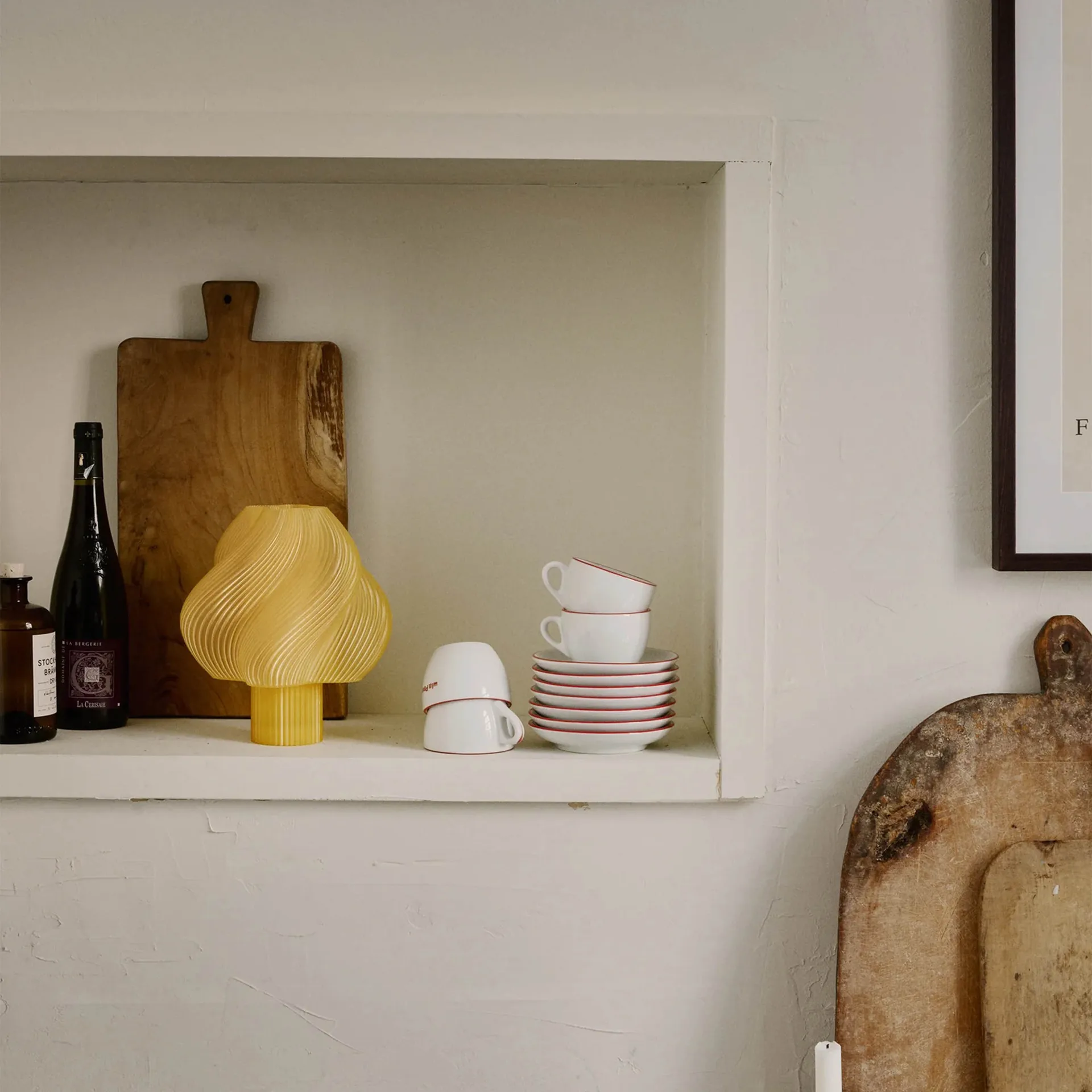 Soft Serve ポータブルテーブルランプ, Limoncello sorbet, 23 cm Crème Atelier