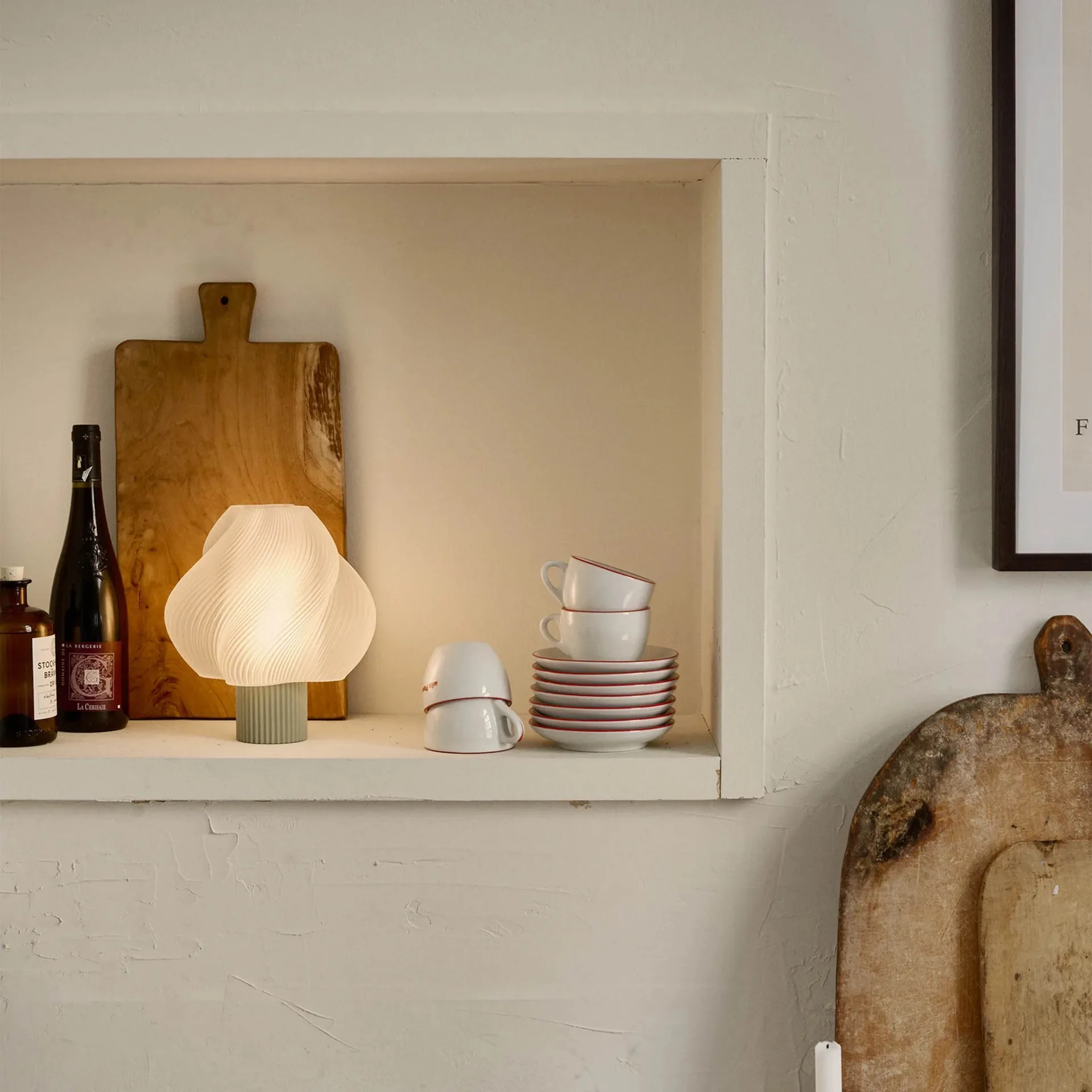 Soft Serve ポータブルテーブルランプ, Matcha, 23 cm Crème Atelier