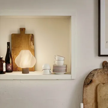 Soft Serve ポータブルテーブルランプ - Mocha, 23 cm - Crème Atelier