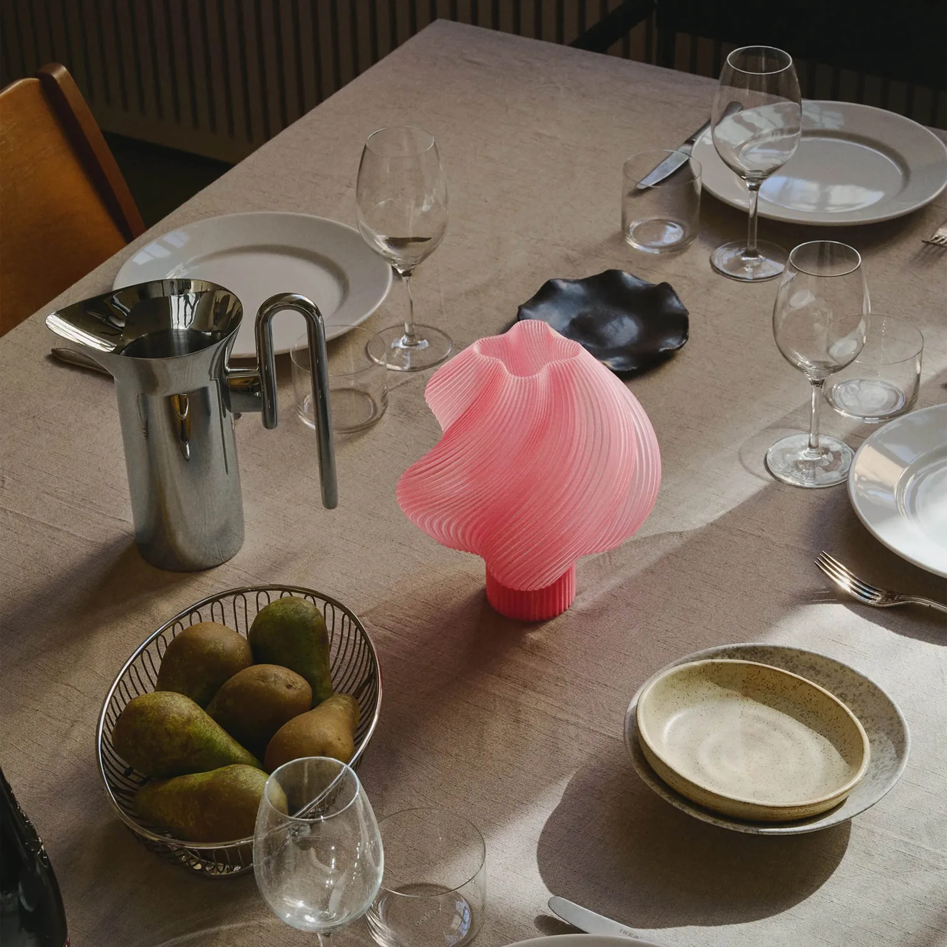 Soft Serve ポータブルテーブルランプ, Peach sorbet, 23 cm Crème Atelier