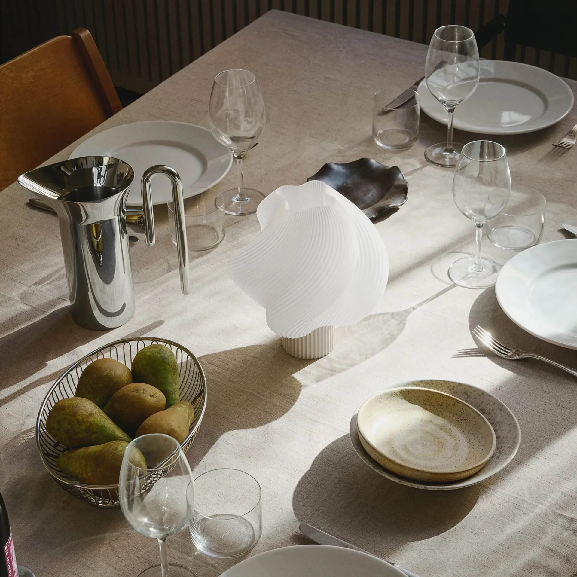 Soft Serve ポータブルテーブルランプ, Vanilla bean, 23 cm Crème Atelier