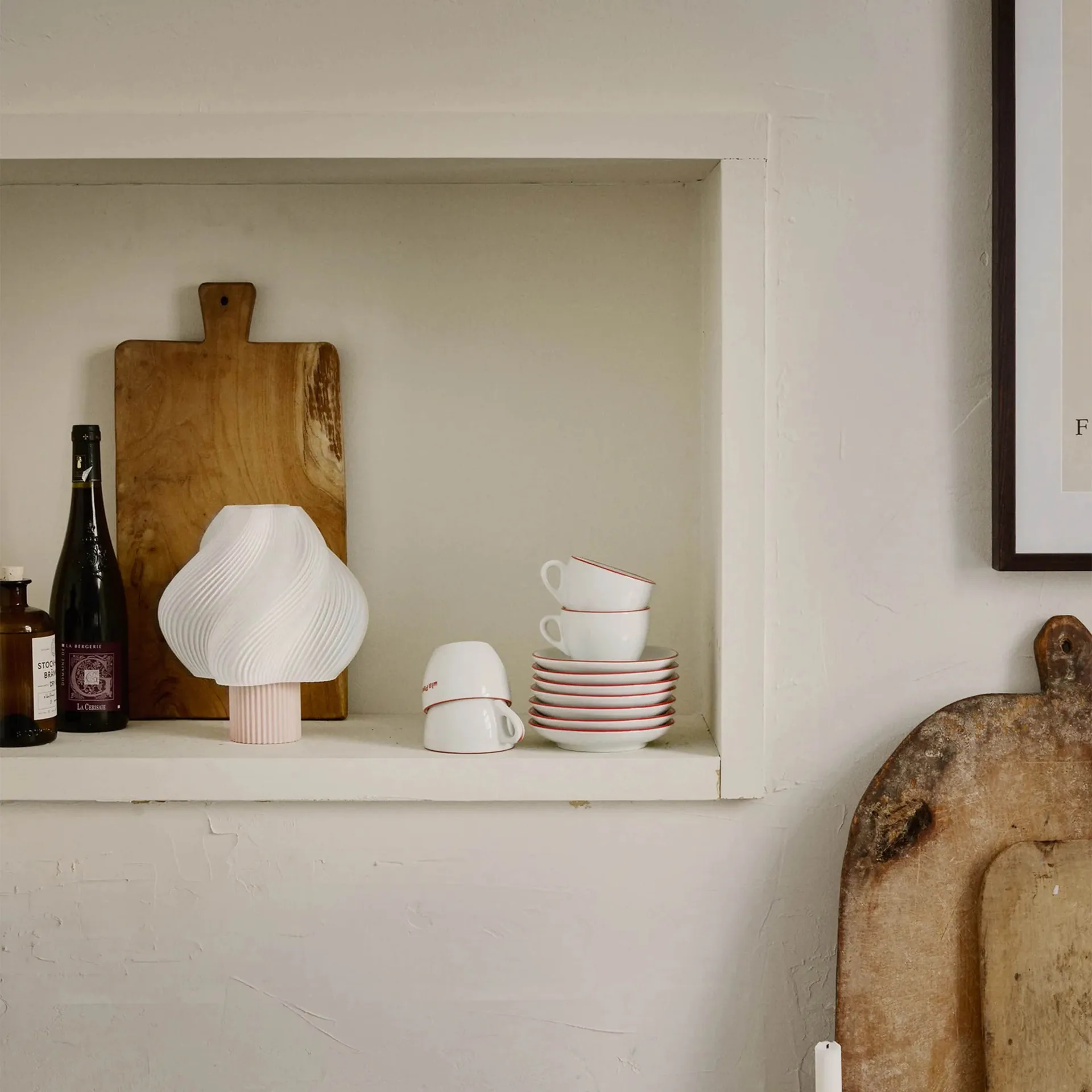 Soft Serve ポータブルテーブルランプ, Wild strawberry, 23 cm Crème Atelier