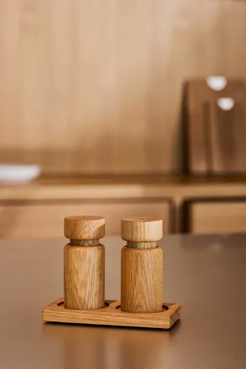 Helsinki ソルト＆ペッパーミルセット - Oak, Mini, 2 pieces - Crushgrind