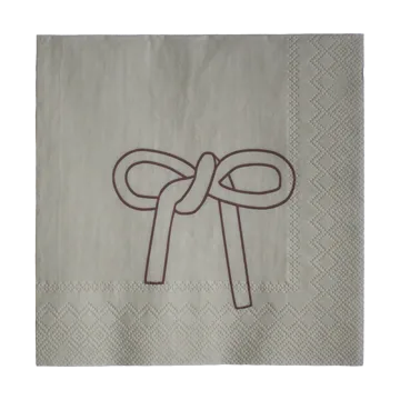 Bow ペーパーナプキン 33x33 cm 20枚 - Beige - DBKD | ディービーケーディー