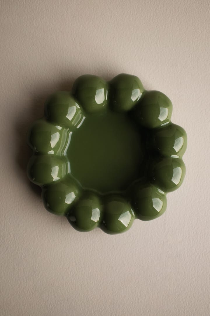Bright キャンドルトレイ Ø17 cm, Shiny green DBKD | ディービーケーディー