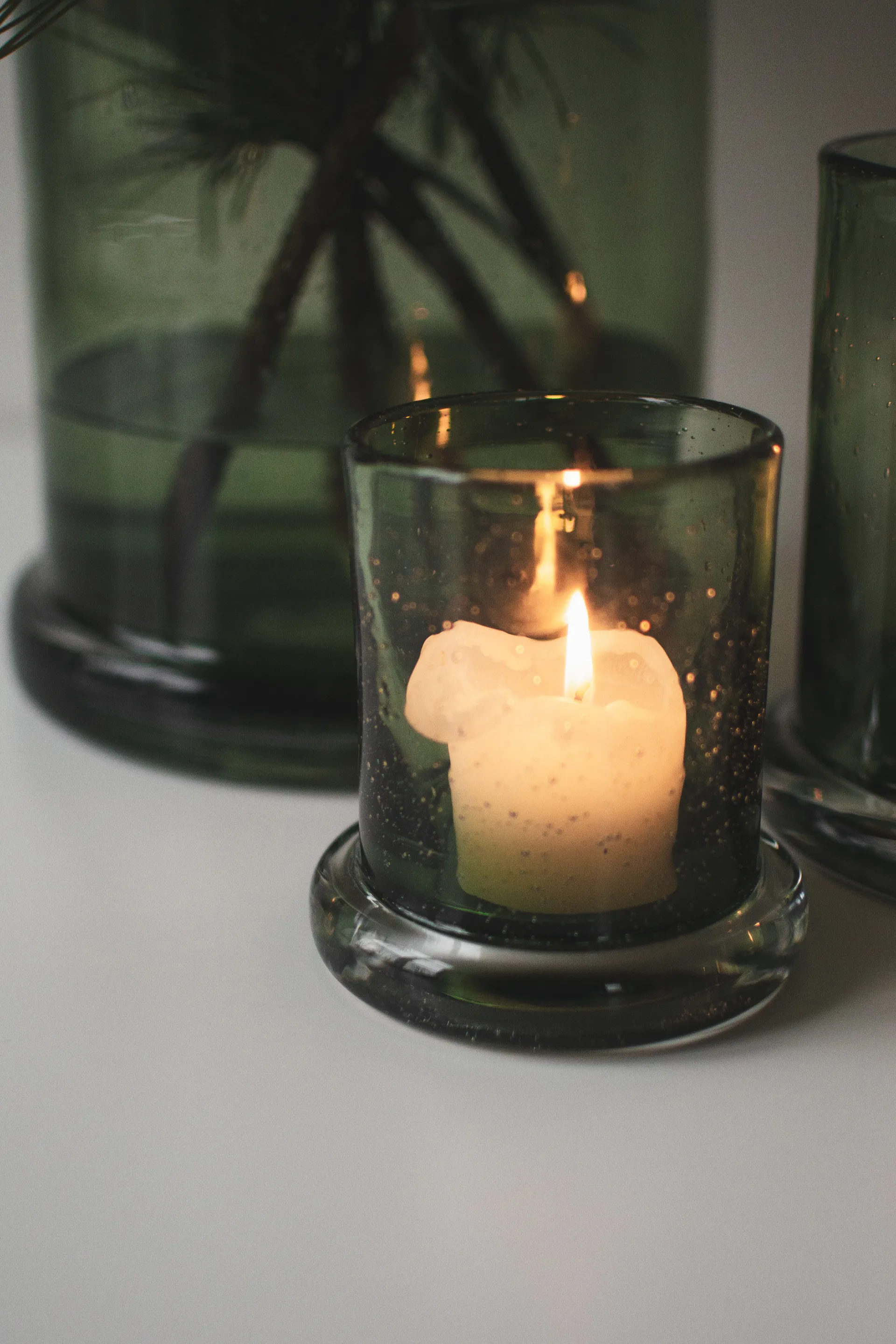 Bubble ティーライトホルダー Ø10 cm, Green DBKD | ディービーケーディー