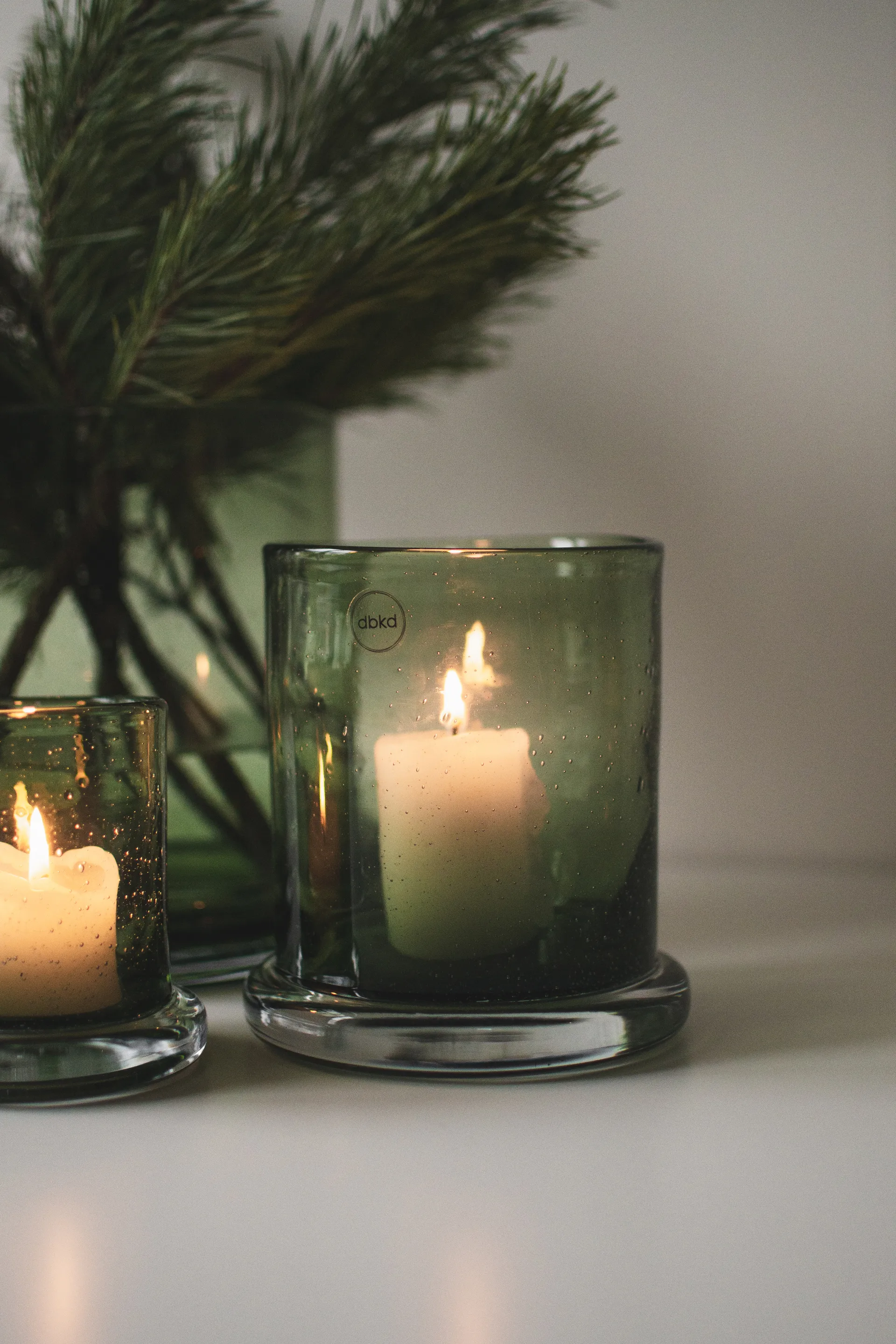 Bubble ティーライトホルダー Ø14 cm, Green DBKD | ディービーケーディー