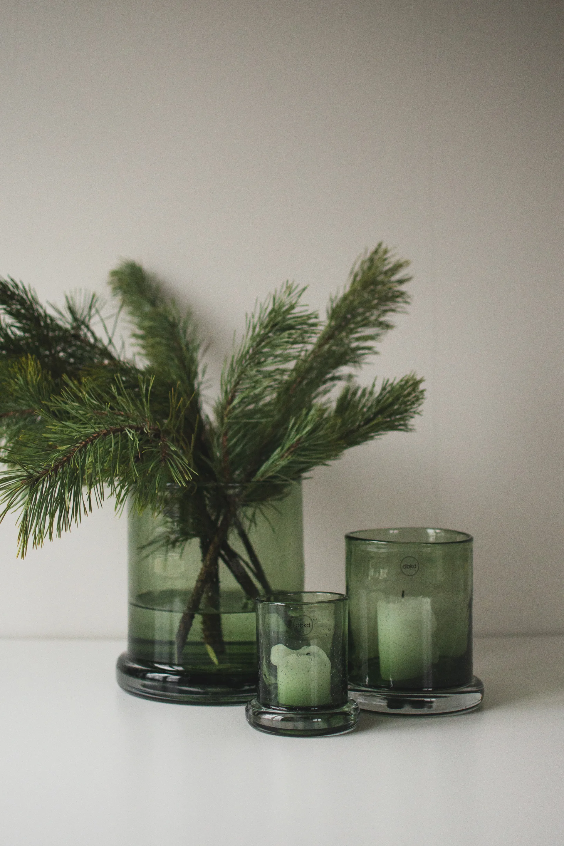 Bubble ティーライトホルダー Ø14 cm, Green DBKD | ディービーケーディー